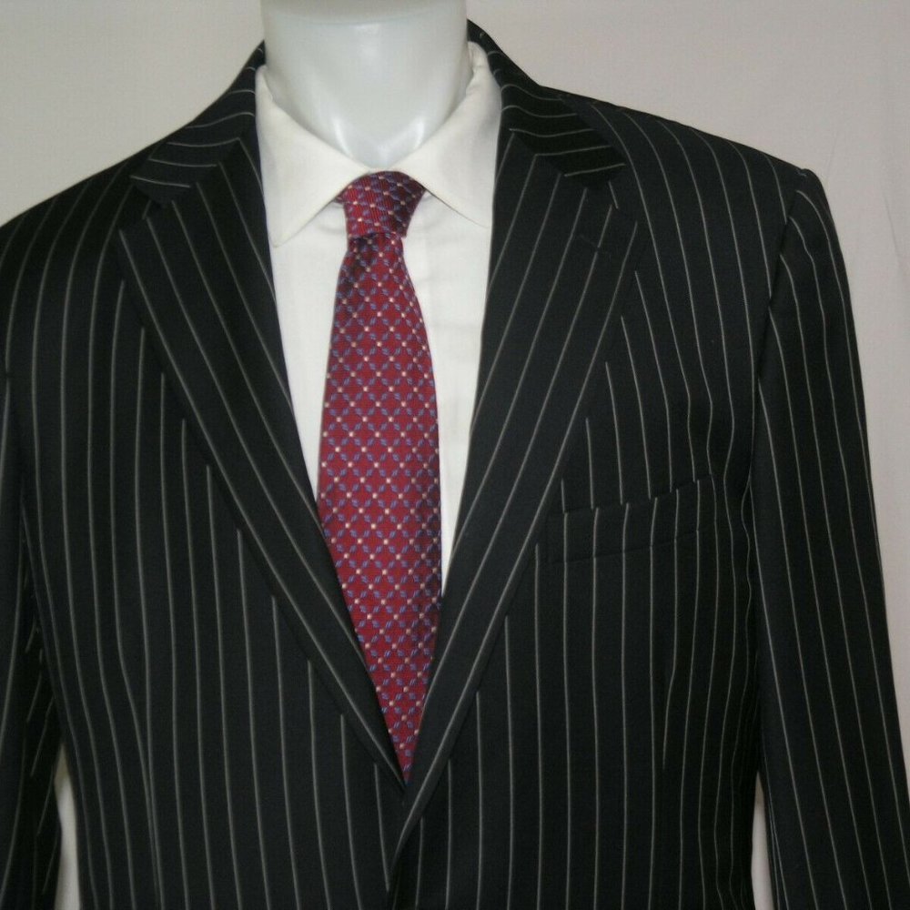 Mr. Ned Scabal Custom Made Two Button Suit 44xl - image 7